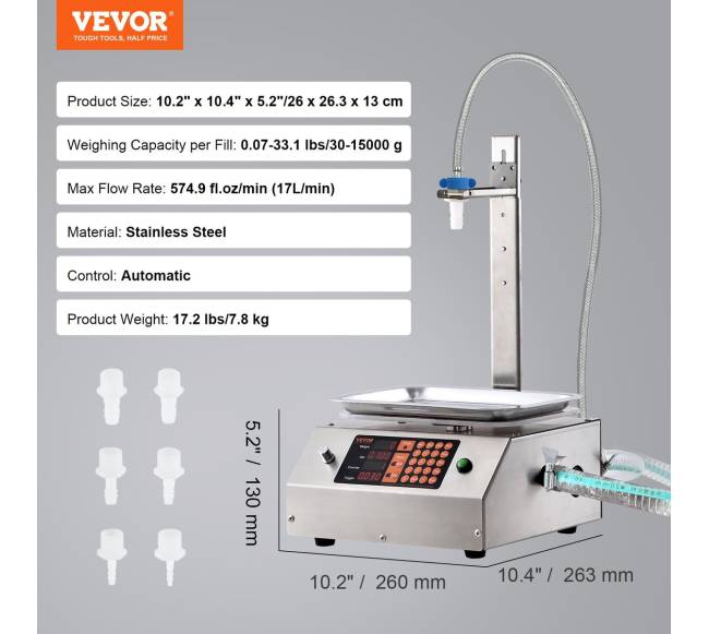 Skysčių pildymo mašina, 30-15000 g6