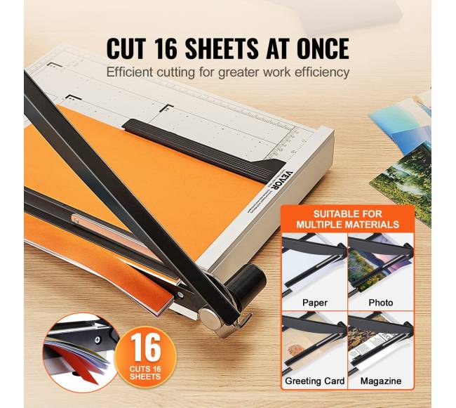 popieriaus pjaustytuvas su giljotina, 381 mm pjūvio ilgis2