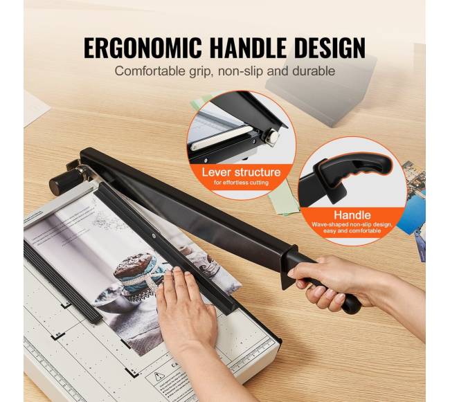 popieriaus pjaustytuvas su giljotina, 381 mm pjūvio ilgis3