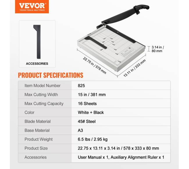 popieriaus pjaustytuvas su giljotina, 381 mm pjūvio ilgis6