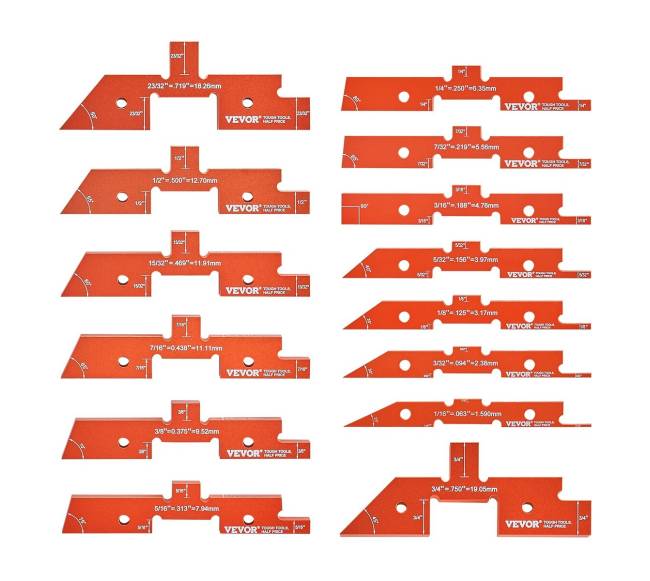 Maršrutizatoriaus stalų reguliavimo strypai 14vnt8