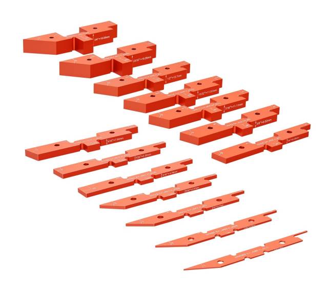 Maršrutizatoriaus stalų reguliavimo strypai 14vnt9