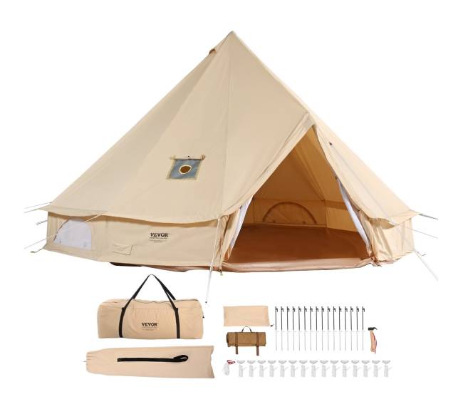 Drobinė kupolo palapinė 7 m, 12 žmonių talpa8