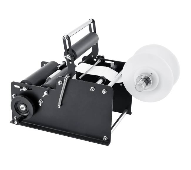 Rankinis apvalių butelių etiketavimo aparatas8