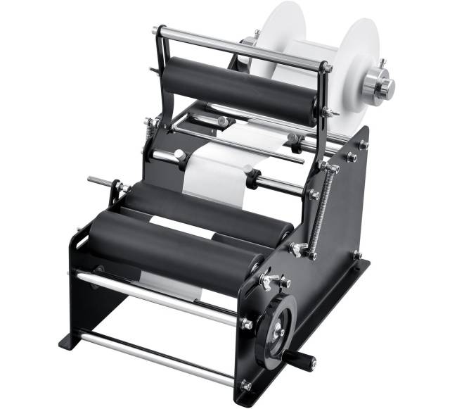 Rankinis apvalių butelių etiketavimo aparatas9