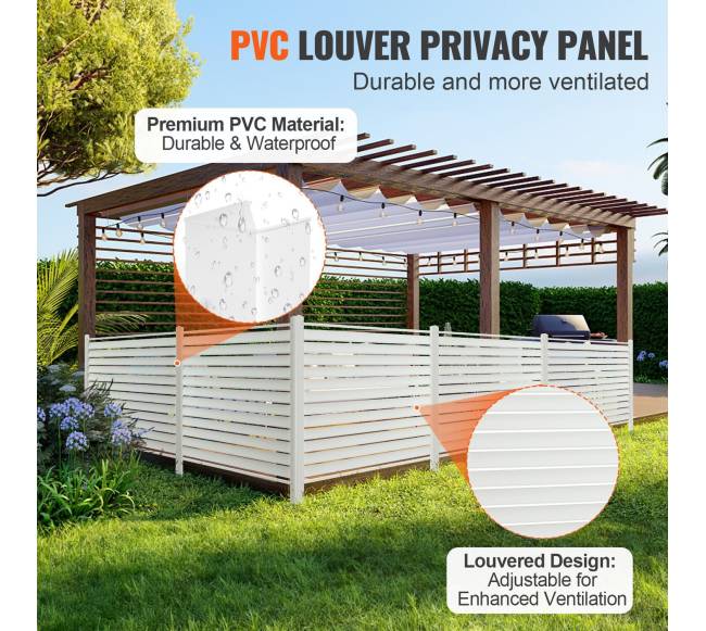 Vinilinė privati tvora 122 cm x 122 cm3