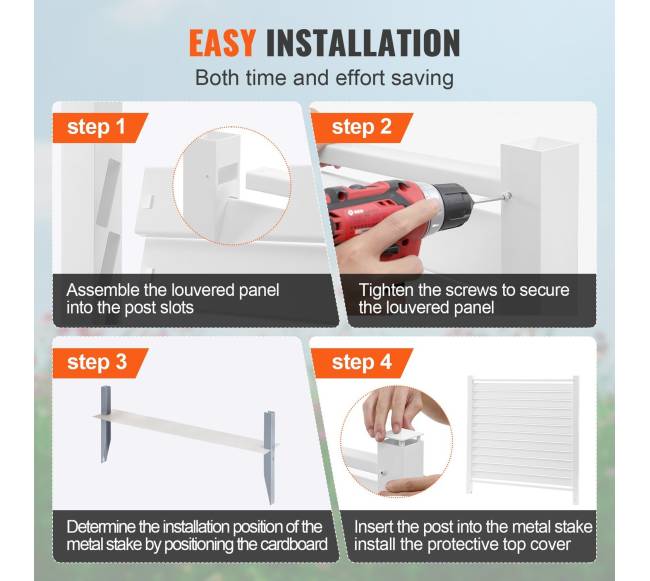 Vinilinė privati tvora 122 cm x 122 cm5