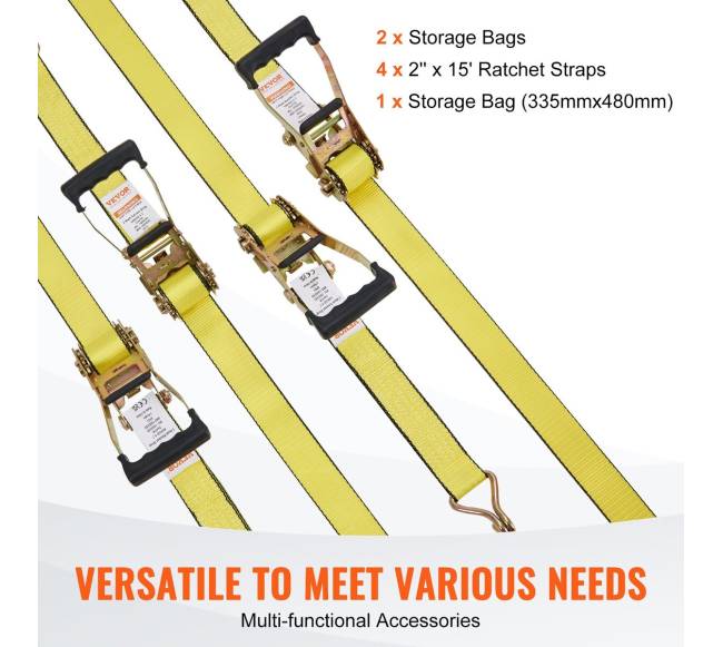 Fikstuotojo diržai su sagtimi, 4 vnt.4