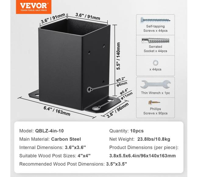 4x4 laikikliai 10 vnt. poliams6