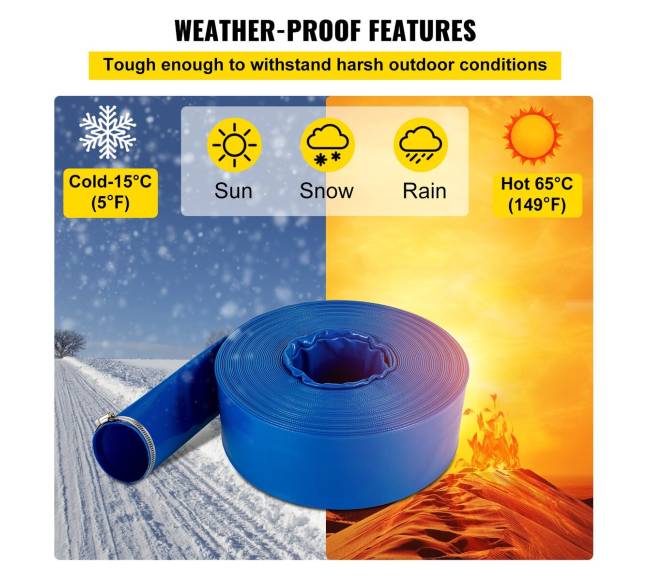 vandens drenažo žarna, 38 mm x 32 m4