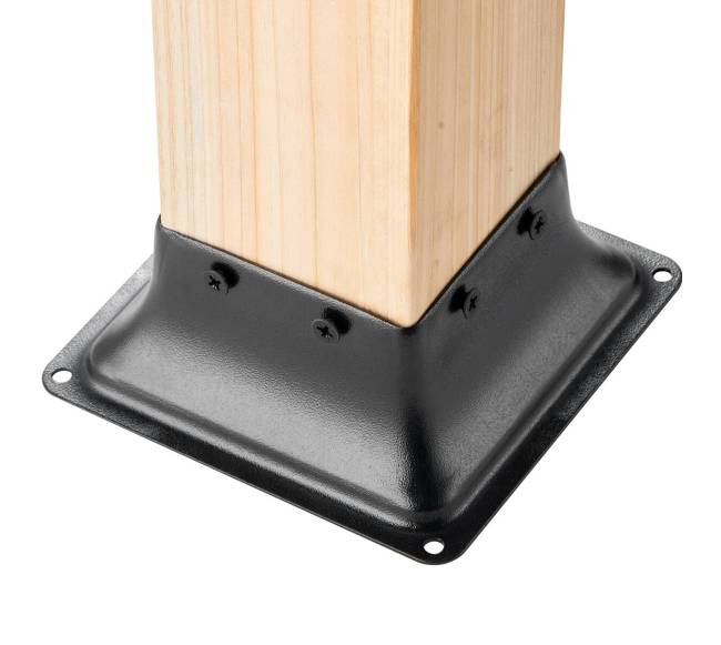 Plieninis stulpų laikiklis 4 vnt. 101.6x101.6 mm8