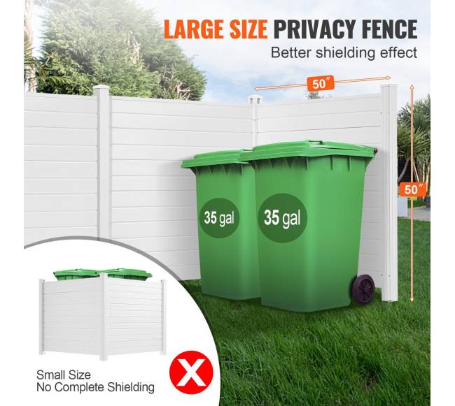 Lauko privatumo ekranas, 127 cm x 127 cm3