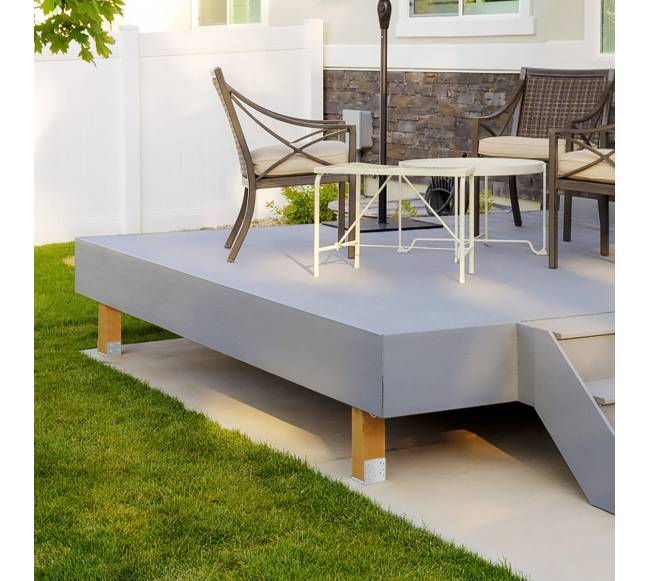 nerūdijančio plieno reguliuojama stulpo atrama 4 vnt.7