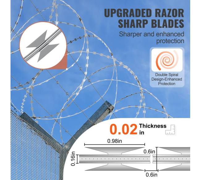 Skutimo viela, 45 m spygliuota siena2