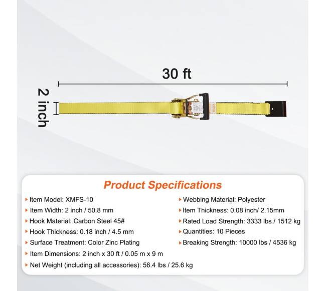 Įtempimo diržai su ratchetais (10 vnt.)6