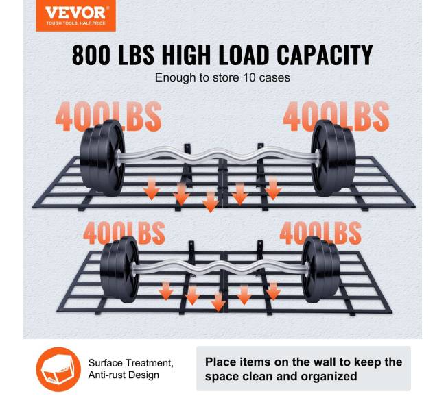 Metalinis garažo lentynos, 6 x 2 pėdos, 2 vnt.1