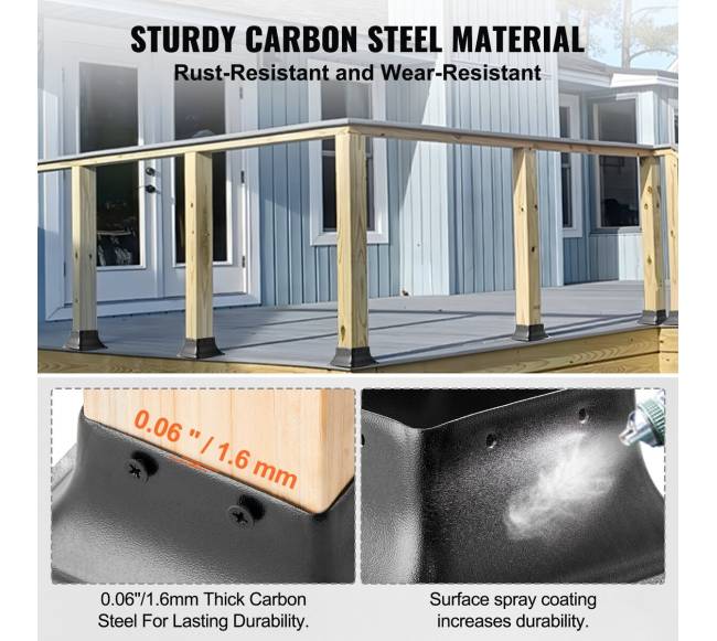 Plieninė laikiklio bazė mediniams stulpams2