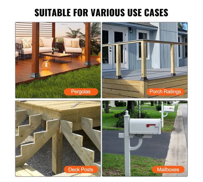 Plieninė laikiklio bazė mediniams stulpams5