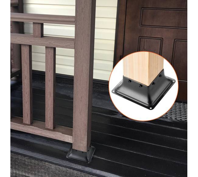 Plieninė laikiklio bazė mediniams stulpams7