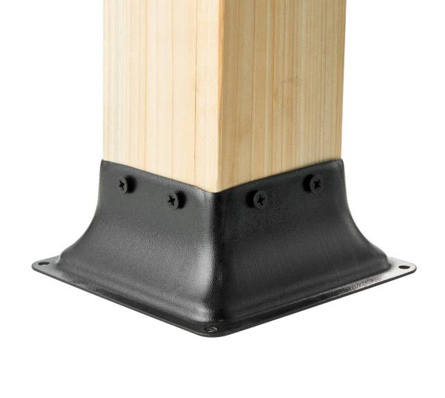 Plieninė laikiklio bazė mediniams stulpams9