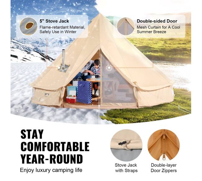 Drožlinė palapinė 3 m 4 sezonams2