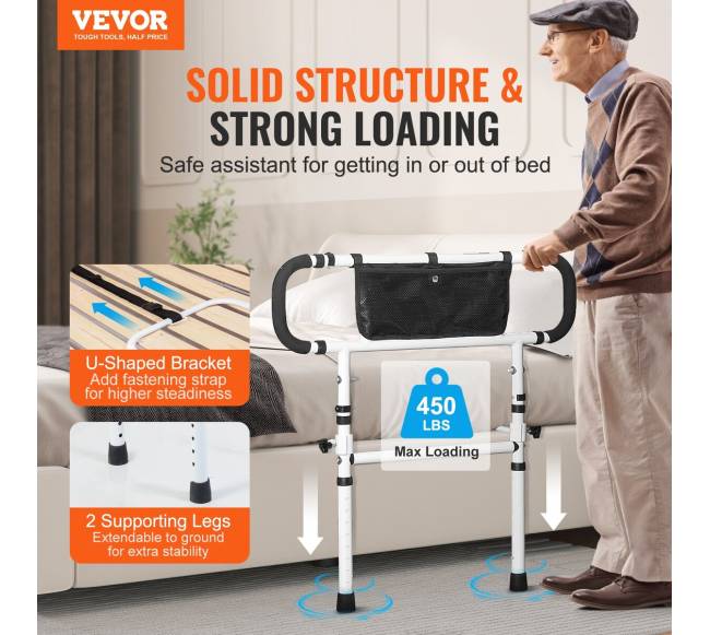 Lovos turėklai senjorams, sulankstomi 1801