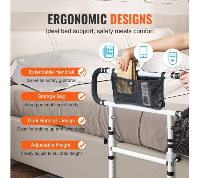 Lovos turėklai senjorams, sulankstomi 1803