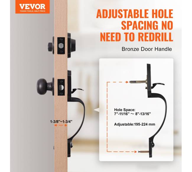 Priekinės durų rankenos ir skląsčio komplektas1