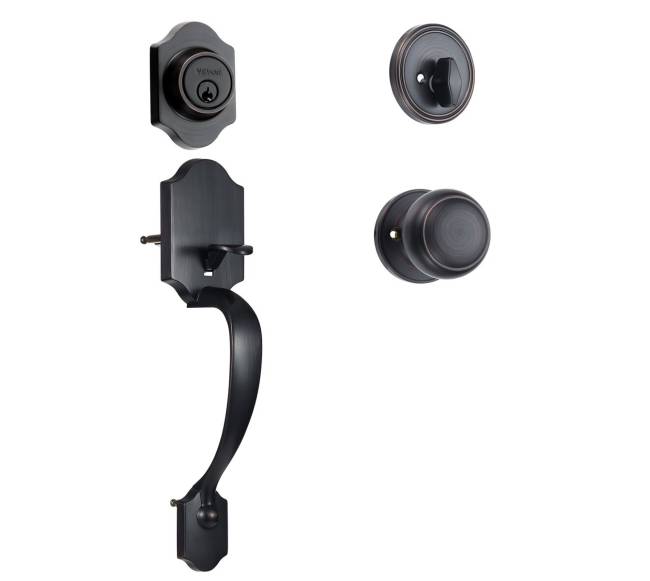 Priekinės durų rankenos ir skląsčio komplektas8