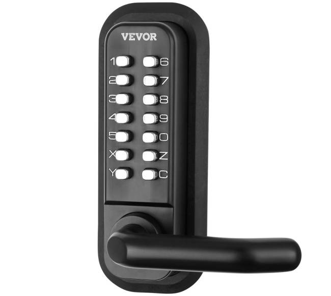 Mechaninė raktų neturinti durų spyna0