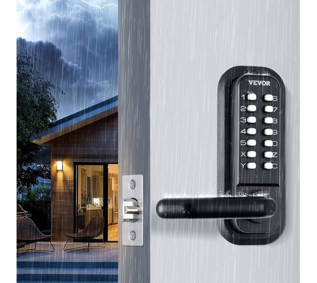 Mechaninė raktų neturinti durų spyna7