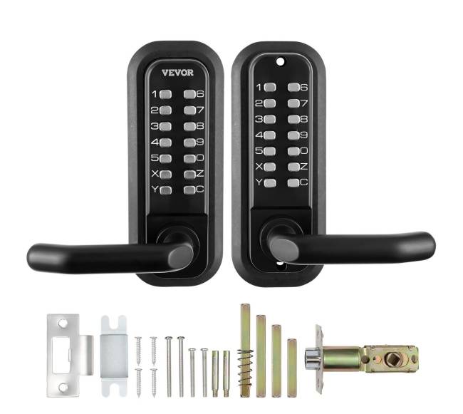 Mechaninė raktų neturinti durų spyna8