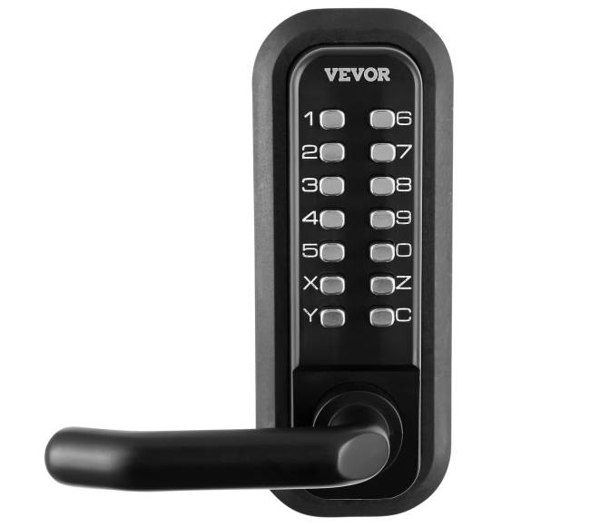 Mechaninė raktų neturinti durų spyna9