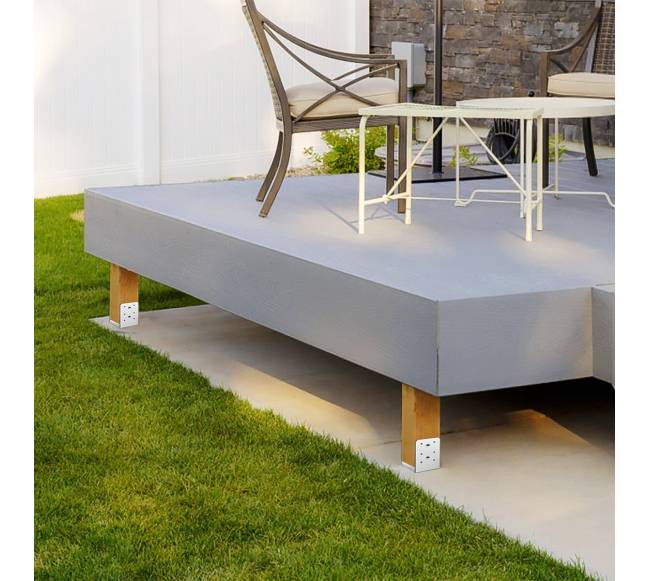 152.4x152.4 mm reguliuojama atrama stulpui, 10 vnt.7