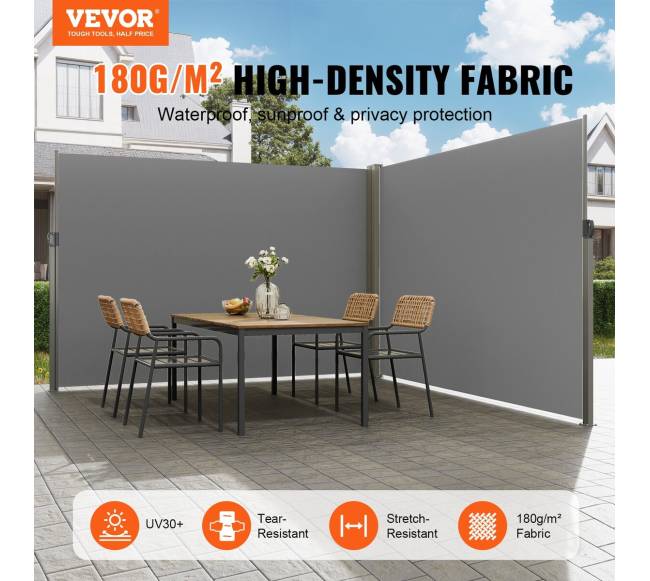 Ištraukiamas šoninis tentas lauko privatumo ekranui1