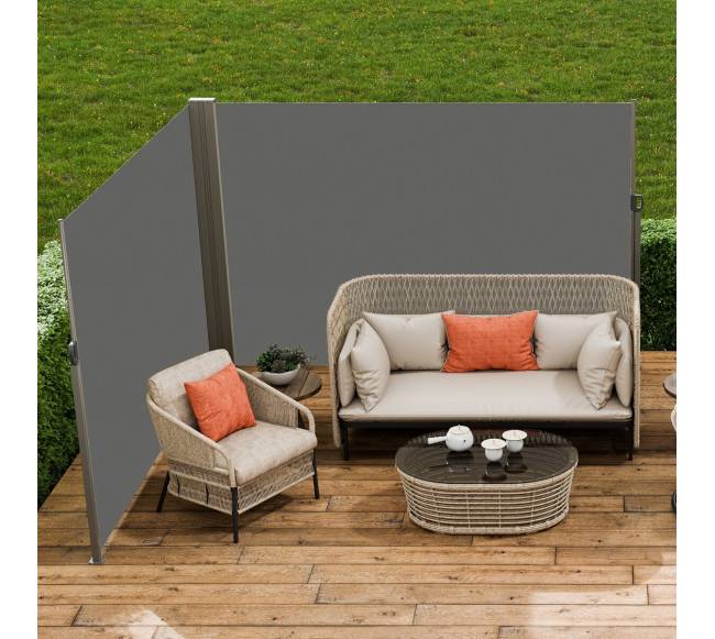 Ištraukiamas šoninis tentas lauko privatumo ekranui7