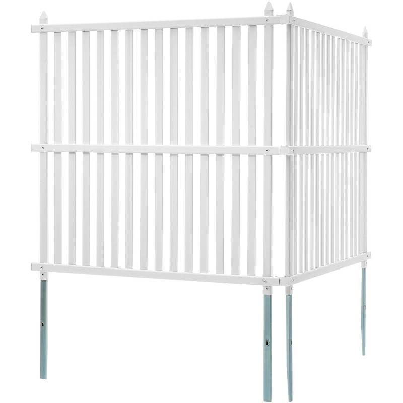 Vinilinės privatumo tvoros panelės 122 cm x 122 cm0