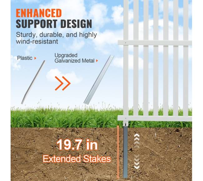 Vinilinės privatumo tvoros panelės 122 cm x 122 cm2