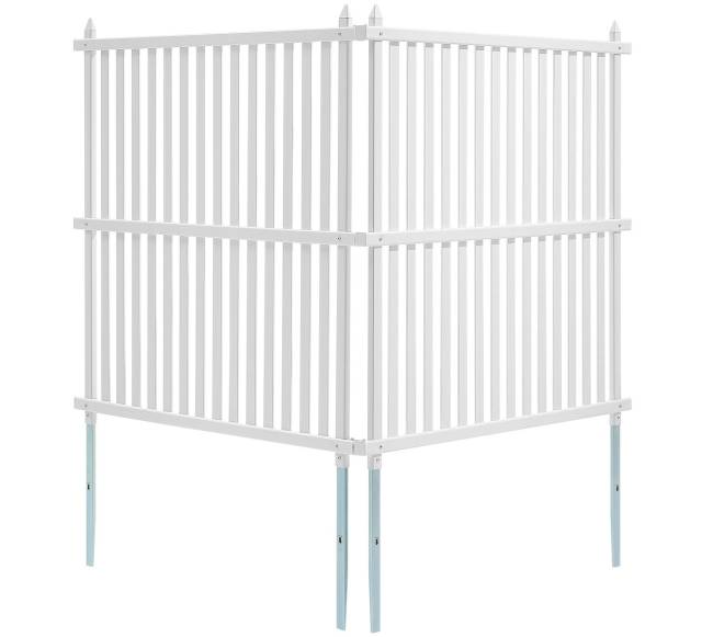 Vinilinės privatumo tvoros panelės 122 cm x 122 cm10