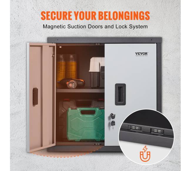 Sulankstoma sieninė spintelė, metalinė garažo spinta3