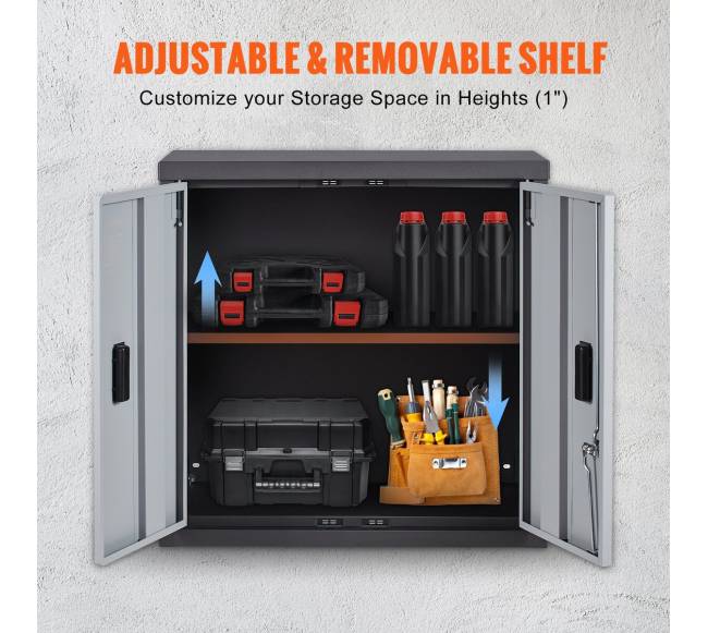 Sulankstoma sieninė spintelė, metalinė garažo spinta5