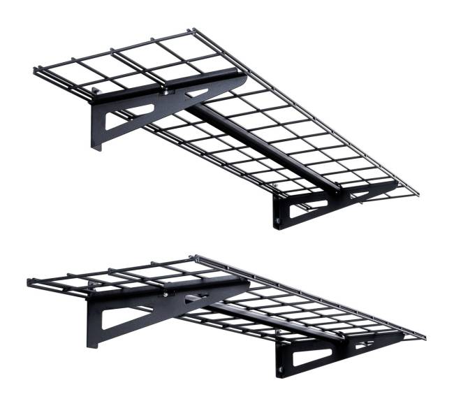 Sieniniai garažo lentynos, 2 vnt, su 90 kg apkrova8