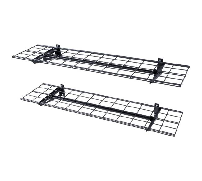 Sieniniai garažo lentynos, 2 vnt, su 90 kg apkrova10