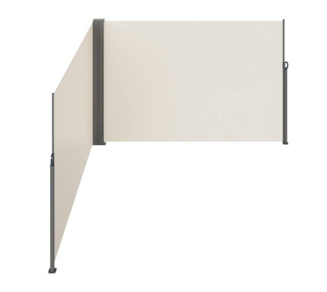 Ištraukiama šoninė stogelis, 200x600 cm, smėlio spalvos9