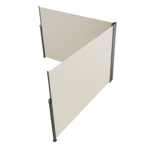 Ištraukiama šoninė stogelis, 200x600 cm, smėlio spalvos10