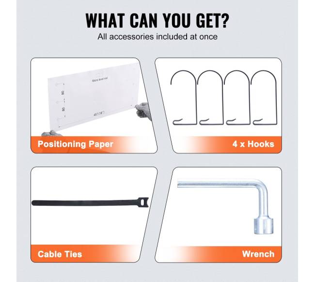 Pakabinamos garažo lentynos, 2 vnt, 183 x 61 cm, 454 kg4