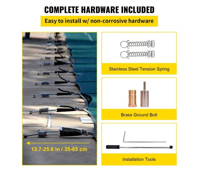 Stačiakampio baseino saugos danga 6.1x12.2m3