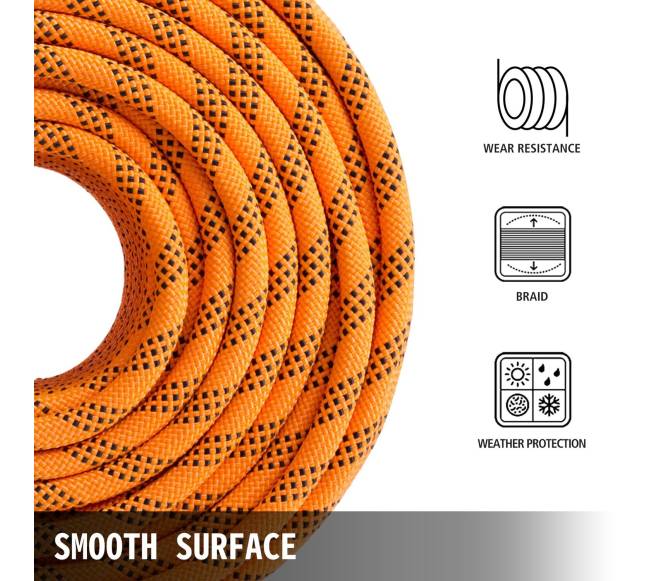 14 mm poliesterinė dvigubo pynimo virvė, 61 m4