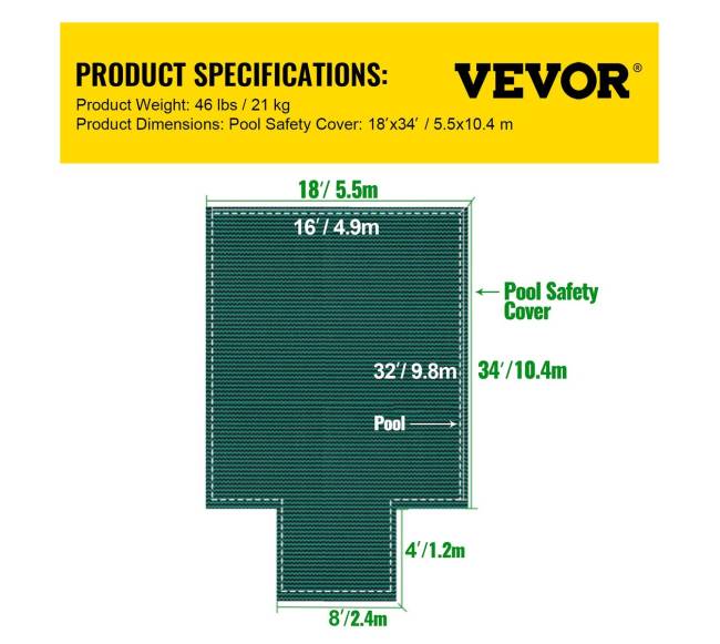 Baseino saugos uždangalas 16x32ft stačiakampiams6