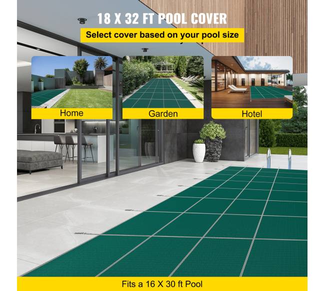 Baseino dangtis 16x30 pėdų stačiakampiams baseinams1